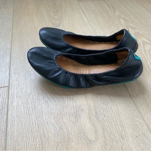 Tieks Black Leather Ballet Flats - Picture 3 of 5